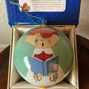 Pier 1 Imports: Li Bien 2018 Choir Boys Singing Christmas Ornament- padded box